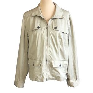 Studio Works Khaki Utility Jacket, Women’s Large